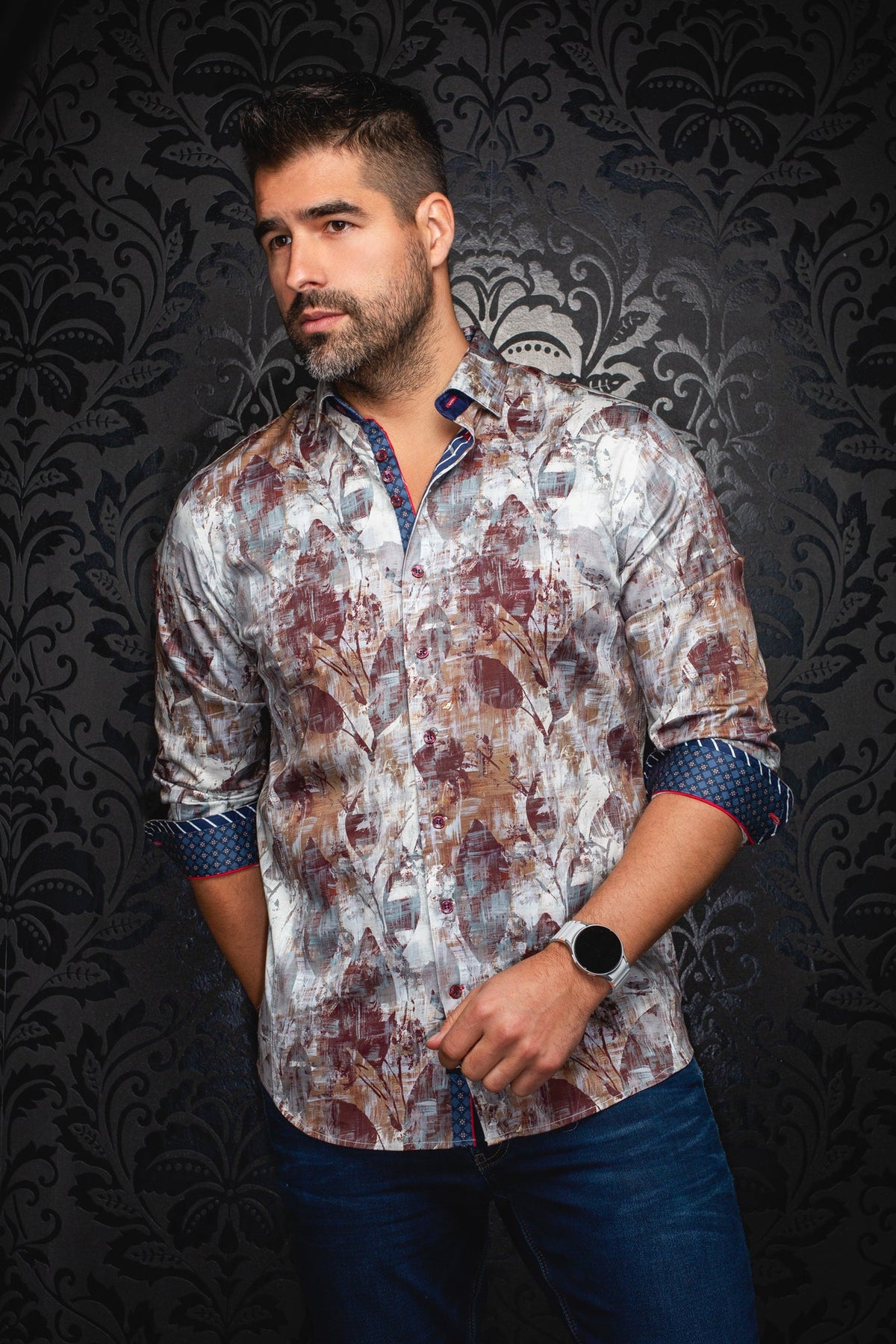 Chemise manches longues pour homme par Au Noir | JASPER Tabac | Machemise.ca, inventaire complet de la marque Au Noir