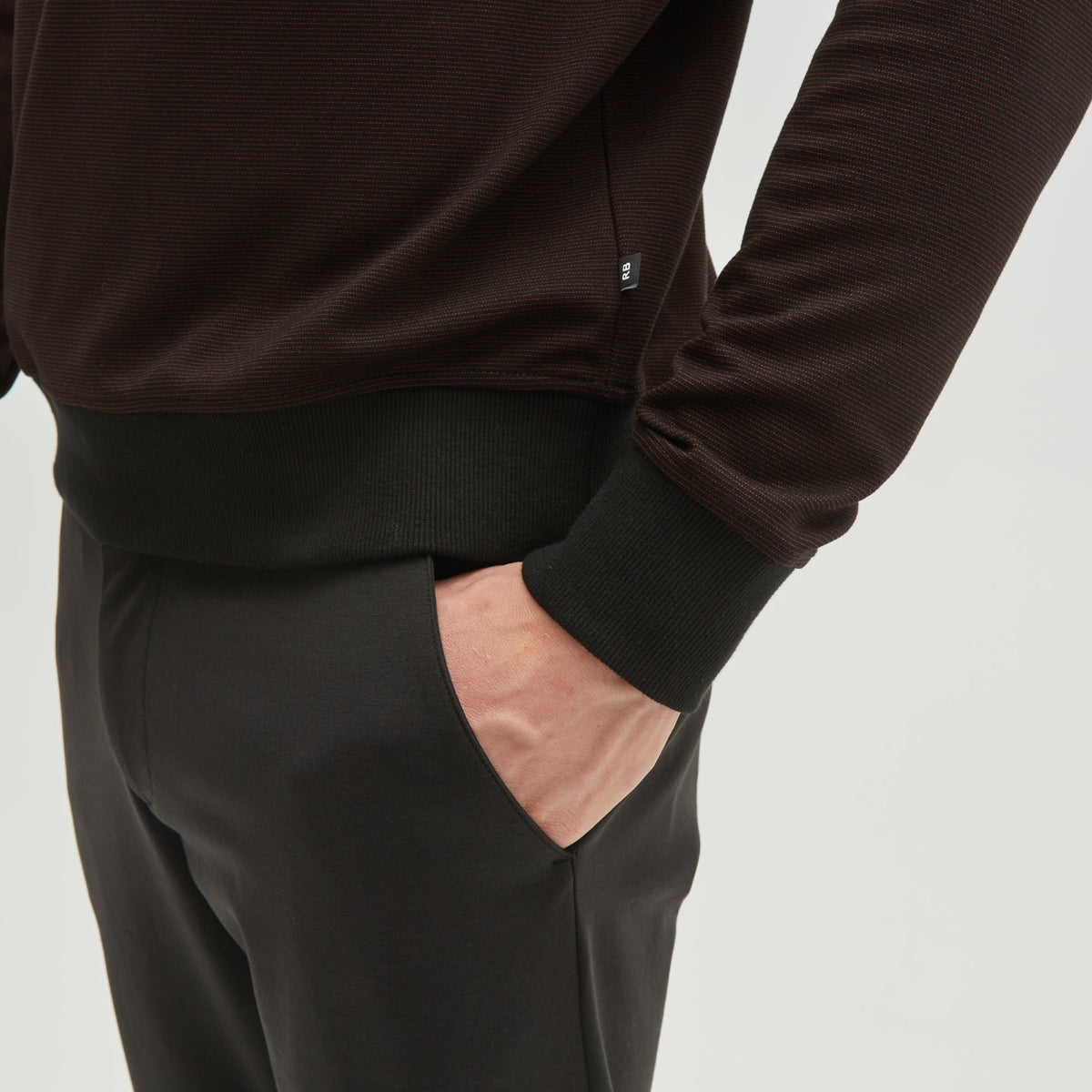 Chandail manches longues pour homme par Robert Barakett | Jamestown RB12045 Port | Boutique Vvög, vêtements mode pour homme et femme