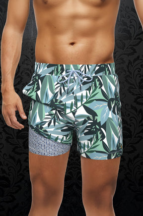 Maillot short pour homme par Au Noir | KAHIAU Bleu Pâle | Machemise.ca, inventaire complet de la marque Au Noir