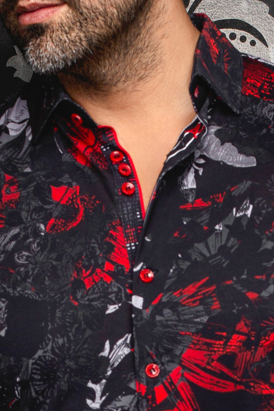 Chemise manches longues en Knit pour homme par Au Noir | LANNISTER Noir | Machemise.ca, inventaire complet de la marque Au Noir