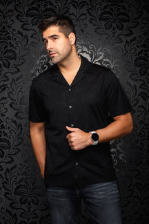 Chemise Performance à col ouvert pour homme par Au Noir | MAHO T Noir | Machemise.ca, inventaire complet de la marque Au Noir