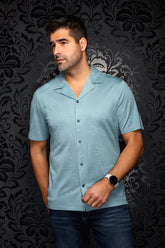 Chemise Performance à col ouvert pour homme par Au Noir | MAHO T Récif | Machemise.ca, inventaire complet de la marque Au Noir
