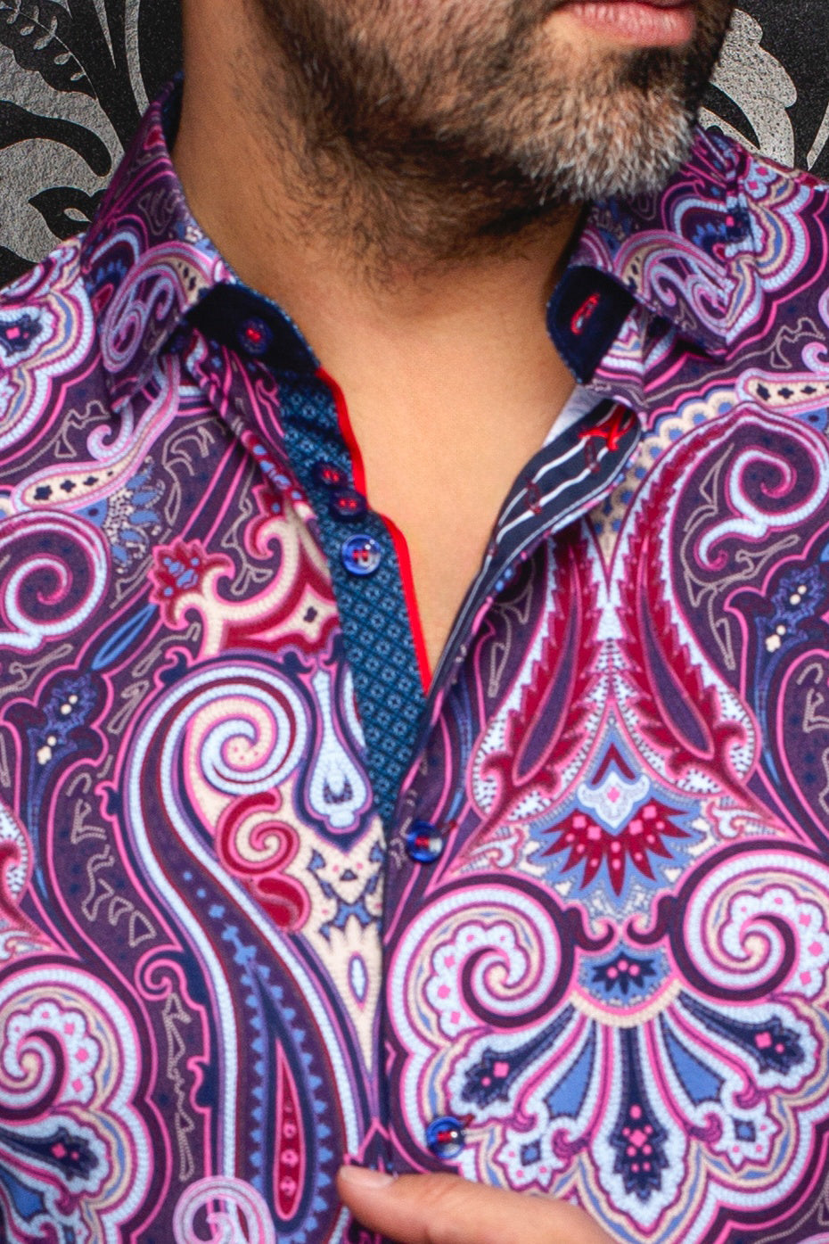 Chemise manches longues en Knit pour homme par Au Noir | MISTWOOD Violet | Machemise.ca, inventaire complet de la marque Au Noir