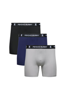 Paquet de 3 boxers pour homme par Psycho Bunny | MO1400006 Gris Ultime | Machemise.ca, vêtements mode pour hommes