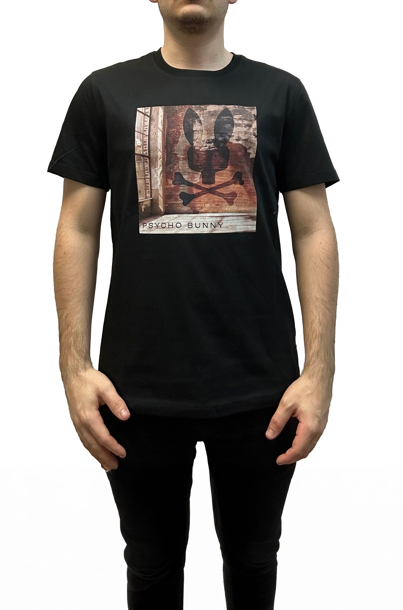 T-Shirt pour homme par Psycho Bunny | MT0200078 Noir | Machemise.ca, vêtements mode pour hommes
