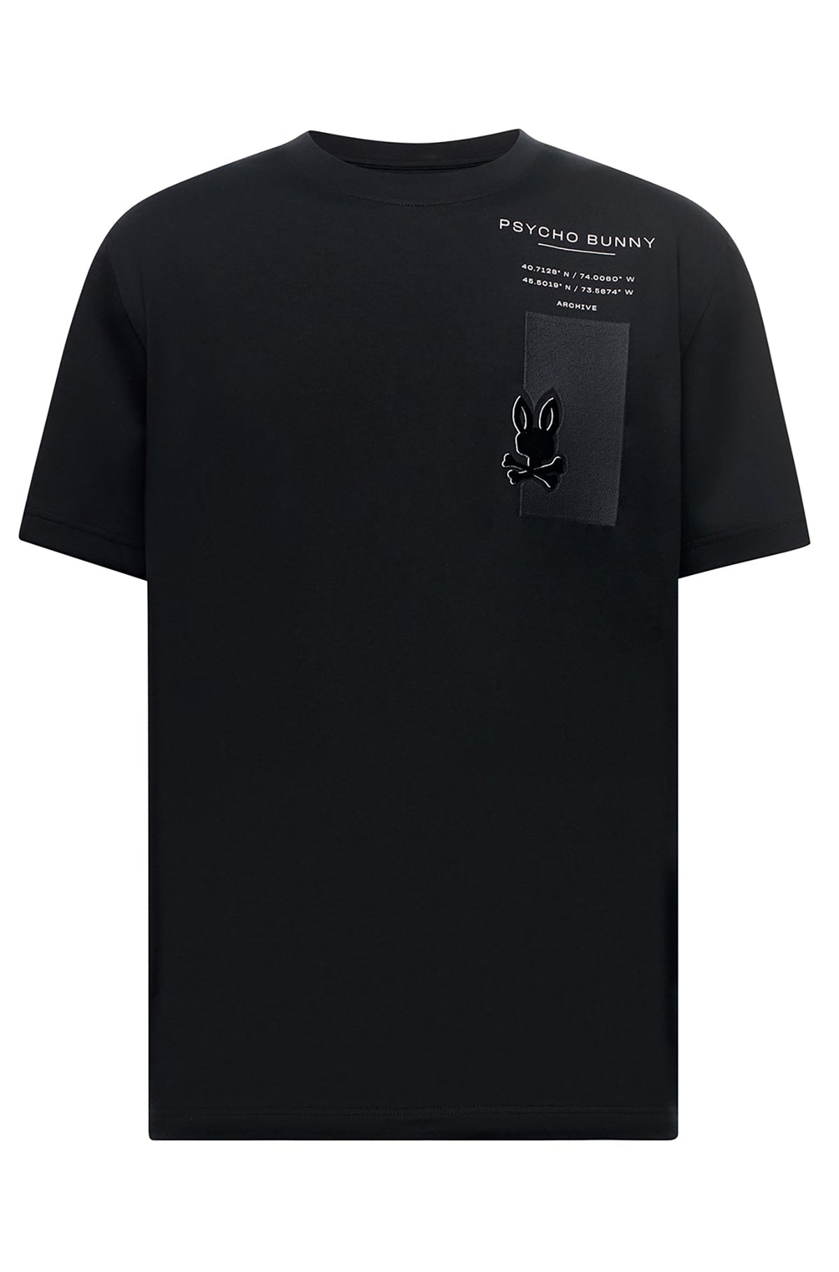 T-Shirt pour homme par Psycho Bunny | MT0200083 Noir | Machemise.ca, vêtements mode pour hommes