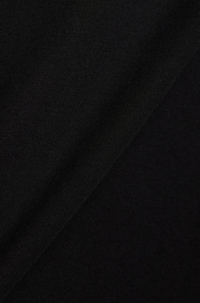 T-Shirt manches longues noir à maille fine avec une surface lisse et jersey pour homme par Psycho Bunny, en gros plan