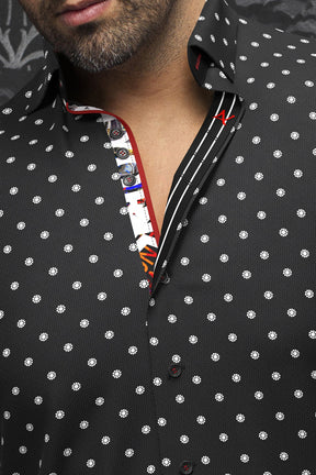 Chemise manches longues pour homme par Au Noir | NEUMANN Ardoise Noire | Machemise, inventaire complet de la marque Au Noir