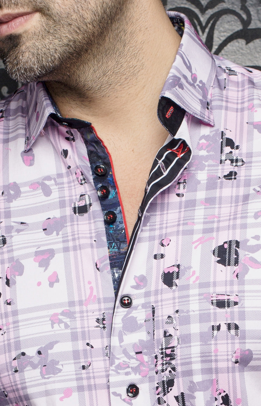 Chemise manches courtes pour homme par Au Noir | NORIYO(SS) Rose | Machemise, inventaire complet de la marque Au Noir