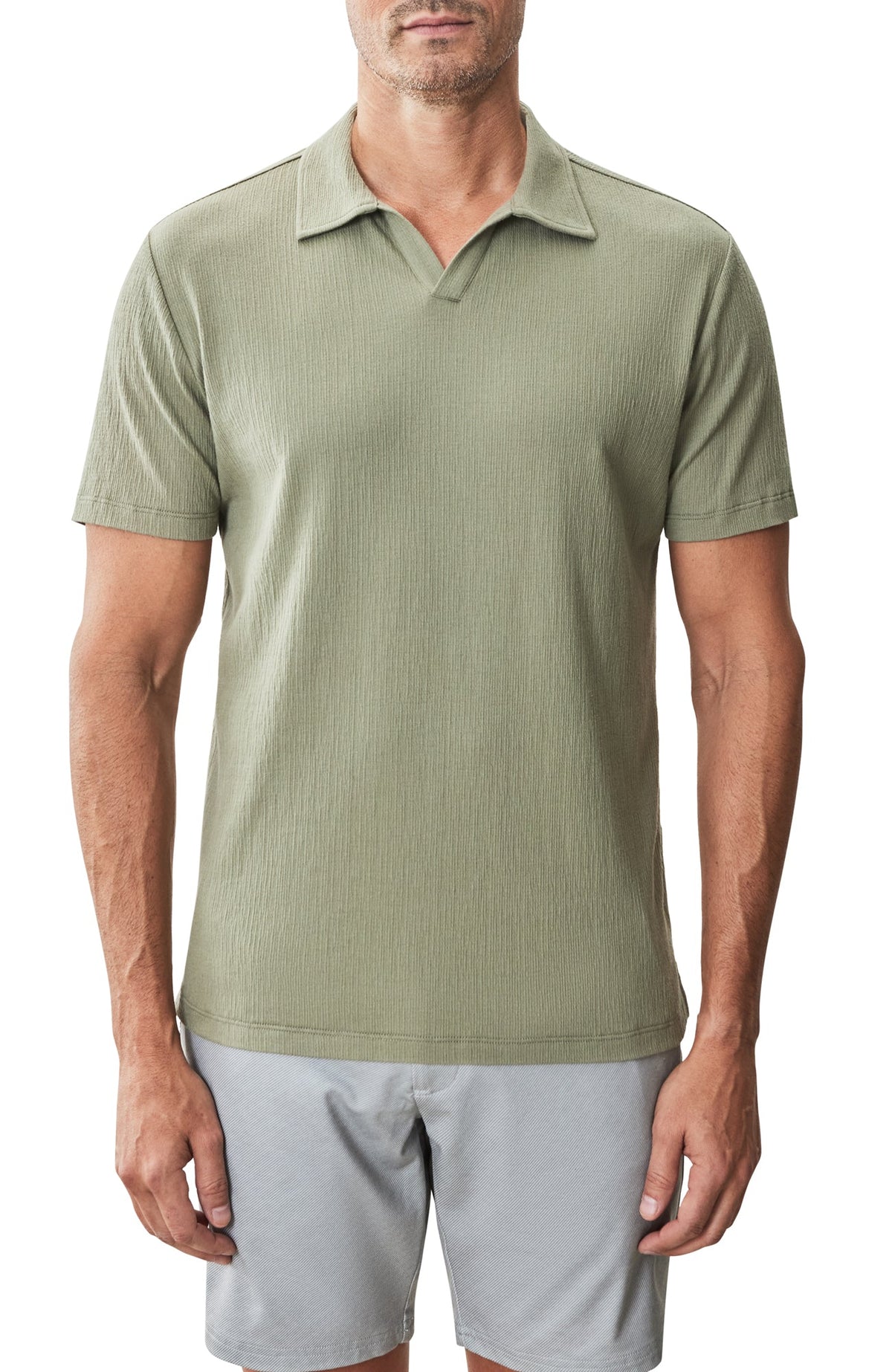 Polo à col ouvert pour homme par Robert Barakett | RB31074 Basil Road Pastel | Machemise.ca, vêtements mode pour hommes