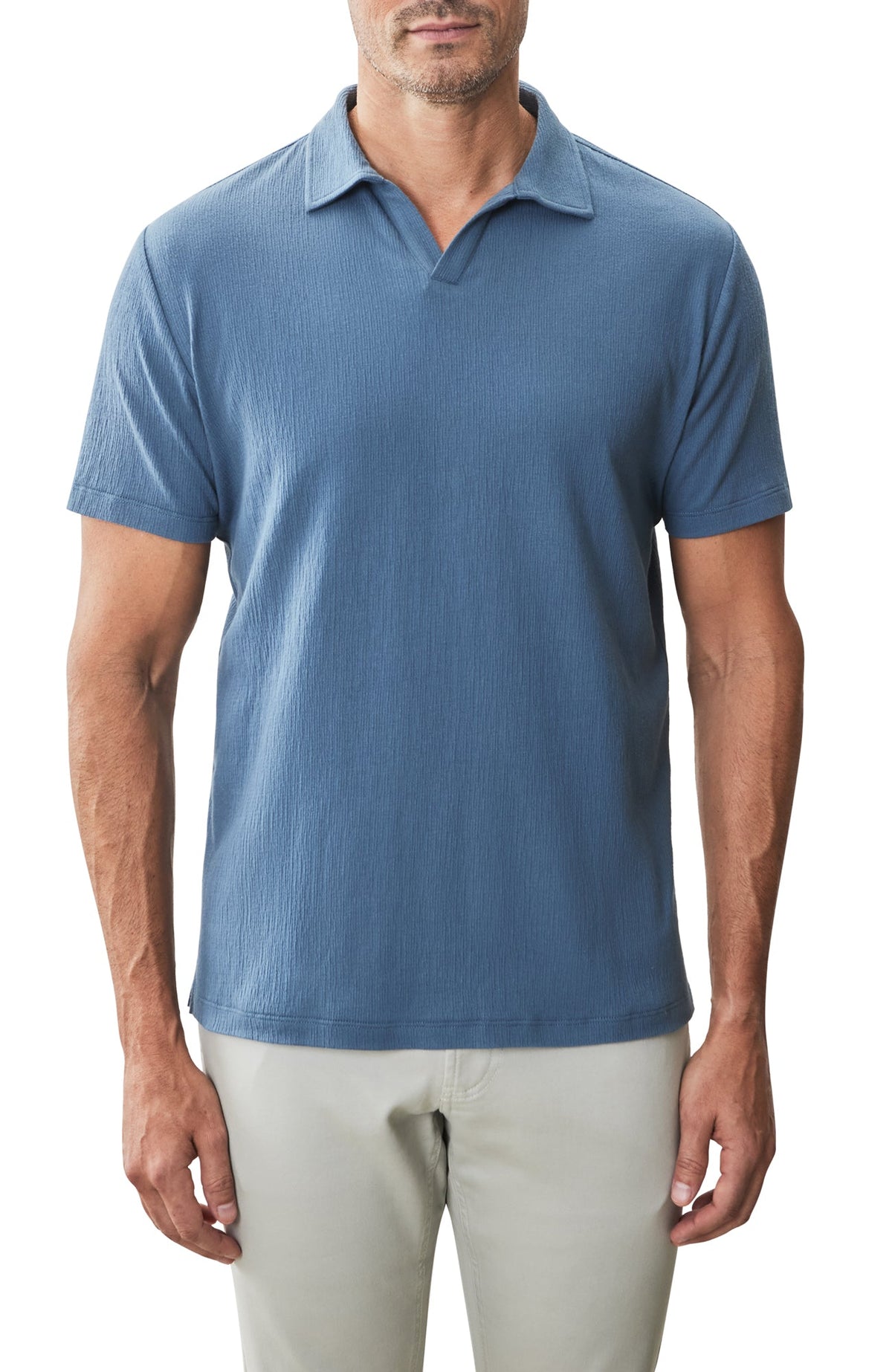 Polo à col ouvert pour homme par Robert Barakett | RB31074 Basil Road Vue Sur L'Océan | Machemise.ca, vêtements mode pour hommes