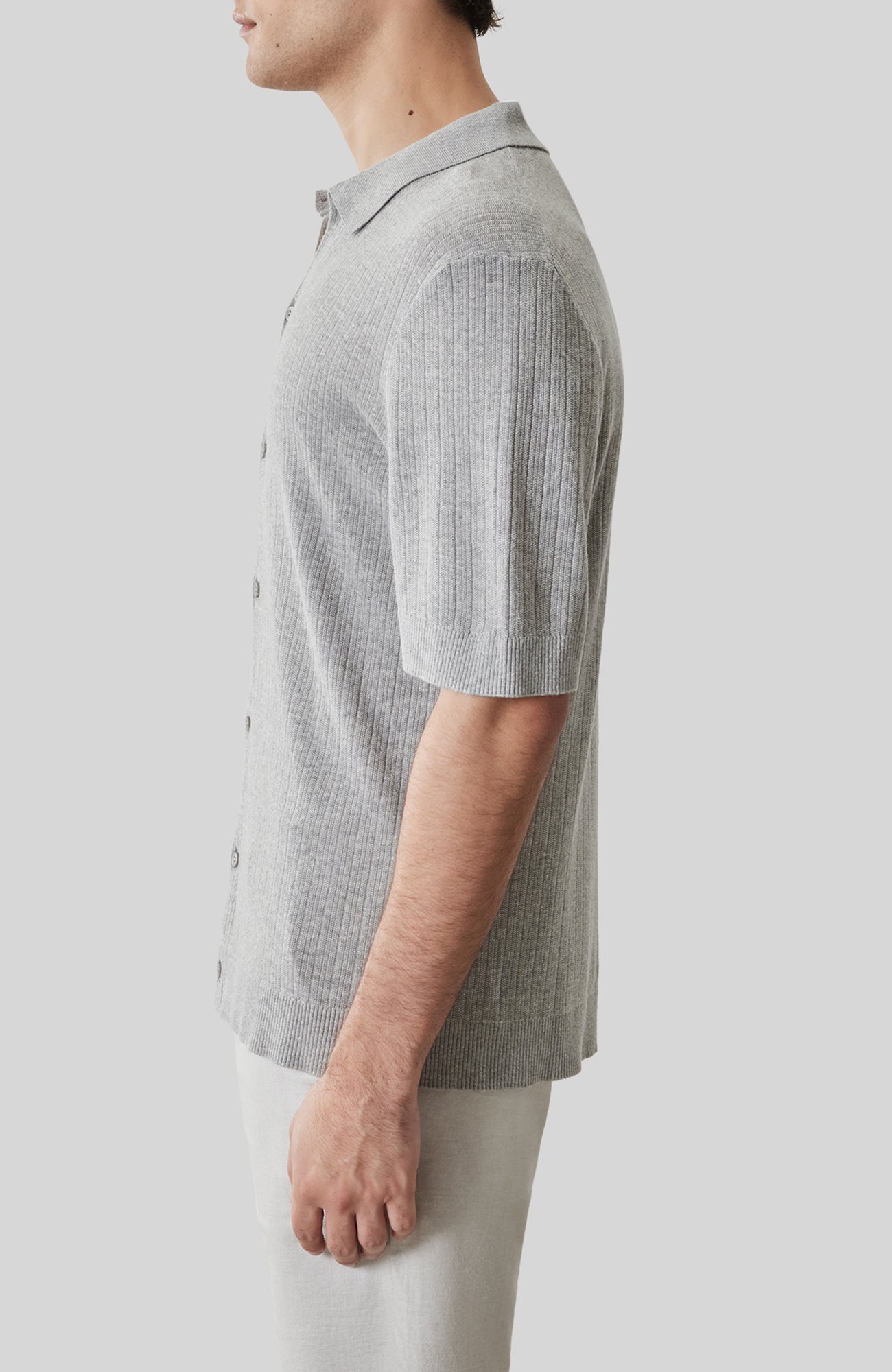 Chemise manches courtes pour homme par Robert Barakett | RB61090 Kestrel Gris | Boutique Vvög, vêtements mode pour homme et femme