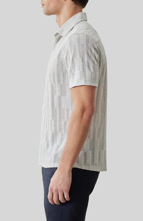 Chemise manches courtes pour homme par Robert Barakett | RB61111 Vessar Cygne | Boutique Vvög, vêtements mode pour homme et femme