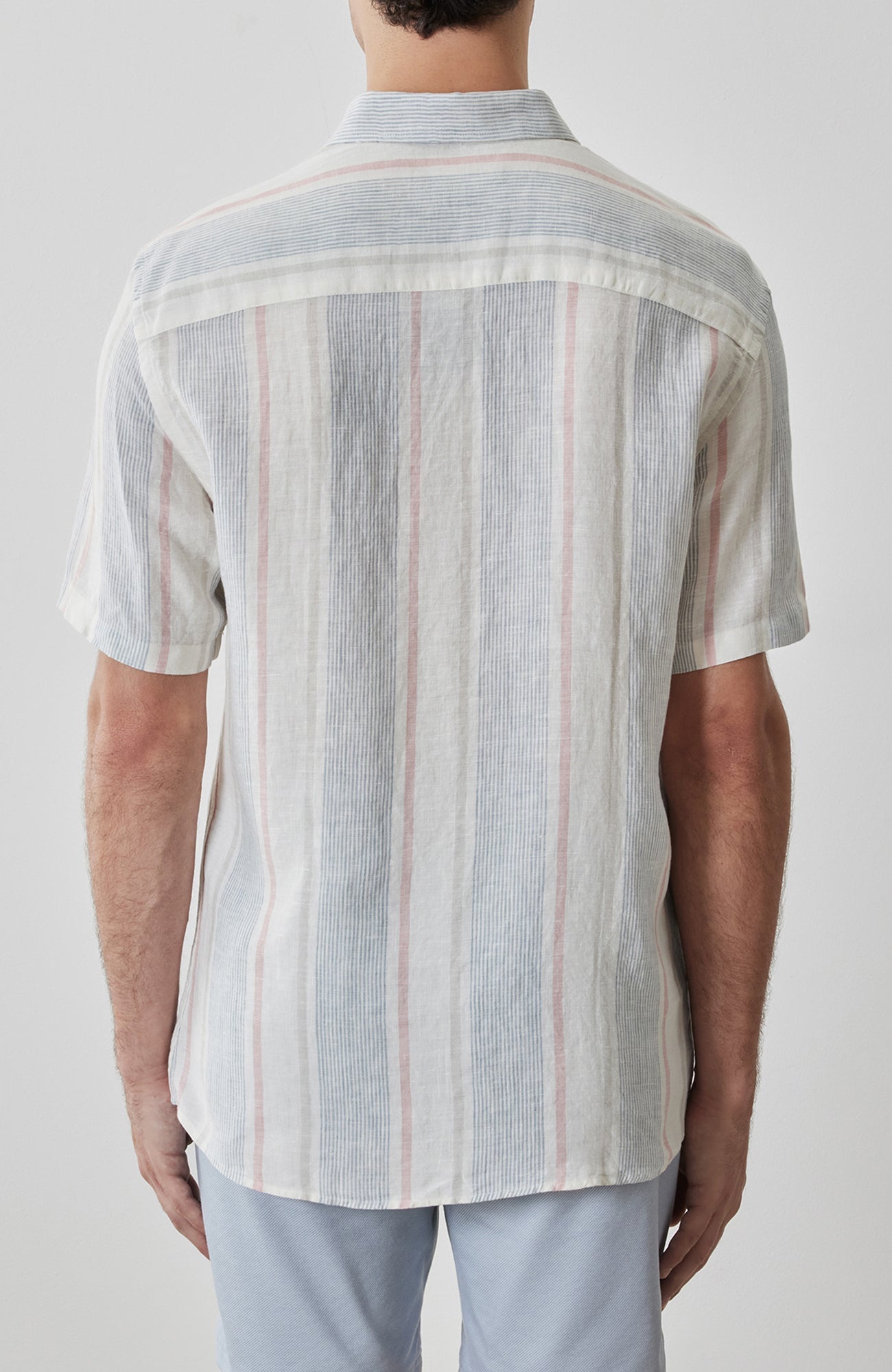 Chemise tissée pour homme par Robert Barakett | RB61141 Zev Bleu Vintage | Boutique Vvög, vêtements mode pour homme et femme
