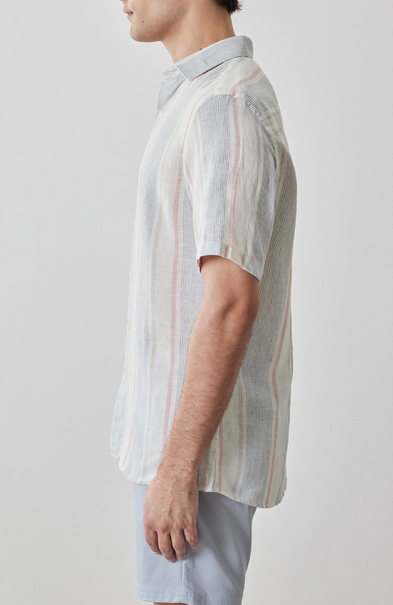 Chemise tissée pour homme par Robert Barakett | RB61141 Zev Bleu Vintage | Boutique Vvög, vêtements mode pour homme et femme