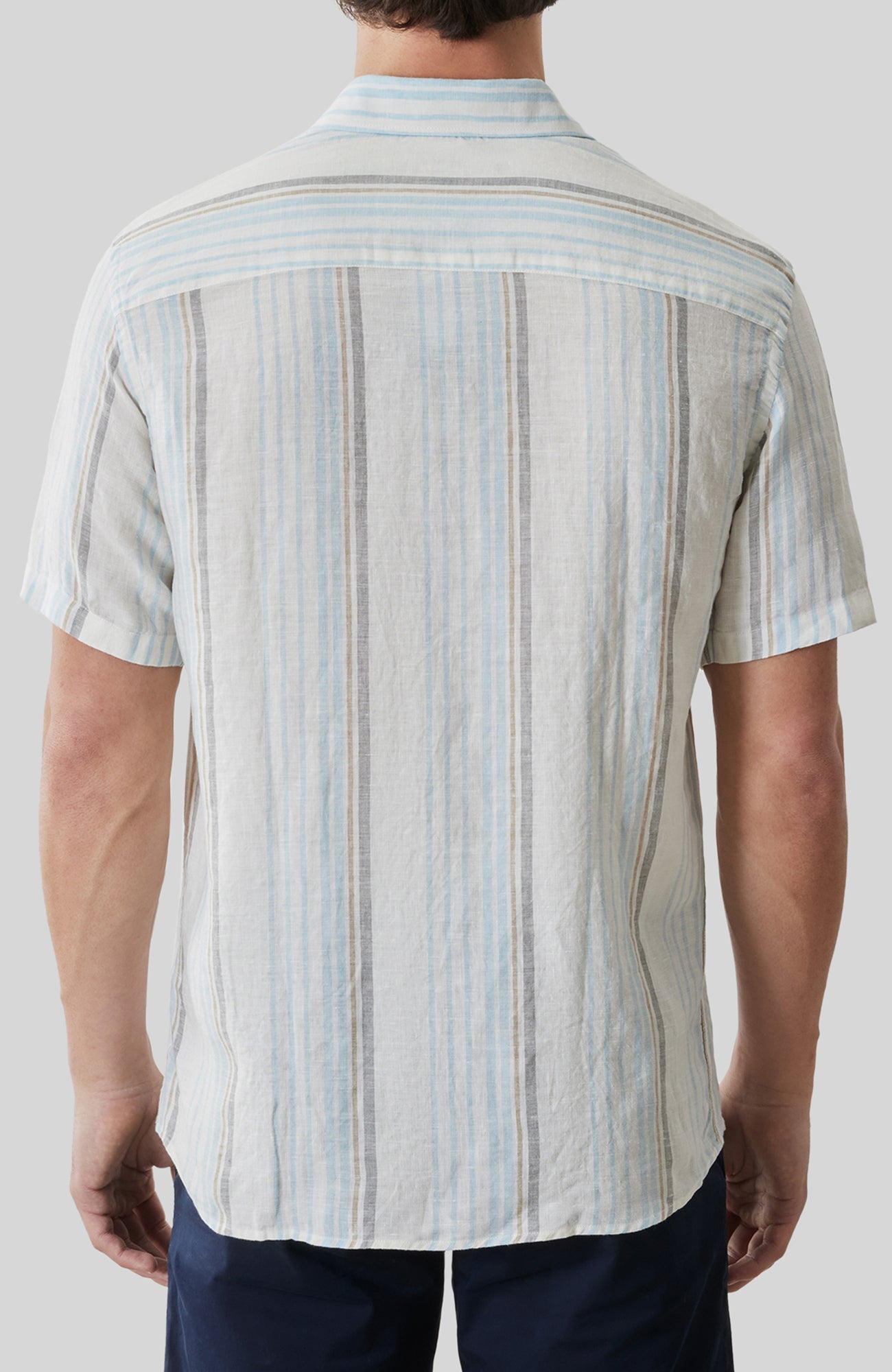 Chemise tissée pour homme par Robert Barakett | RB61142 Thayer Bleu Frais | Boutique Vvög, vêtements mode pour homme et femme