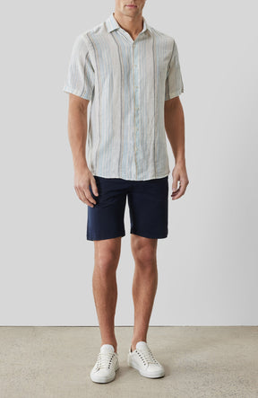 Chemise tissée pour homme par Robert Barakett | RB61142 Thayer Bleu Frais | Boutique Vvög, vêtements mode pour homme et femme