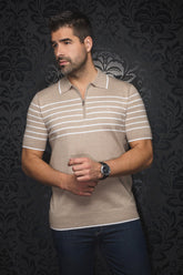 Polo en laine mérino pour homme par Au Noir | OBAN Pierre | Machemise.ca, inventaire complet de la marque Au Noir