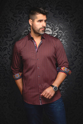 Chemise manches longues en Knit pour homme par Au Noir | OPTIMUS Rouille | Machemise.ca, inventaire complet de la marque Au Noir