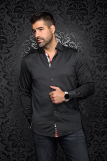 Chemise manches longues en Knit pour homme par Au Noir | PALMA Noir | Machemise.ca, inventaire complet de la marque Au Noir