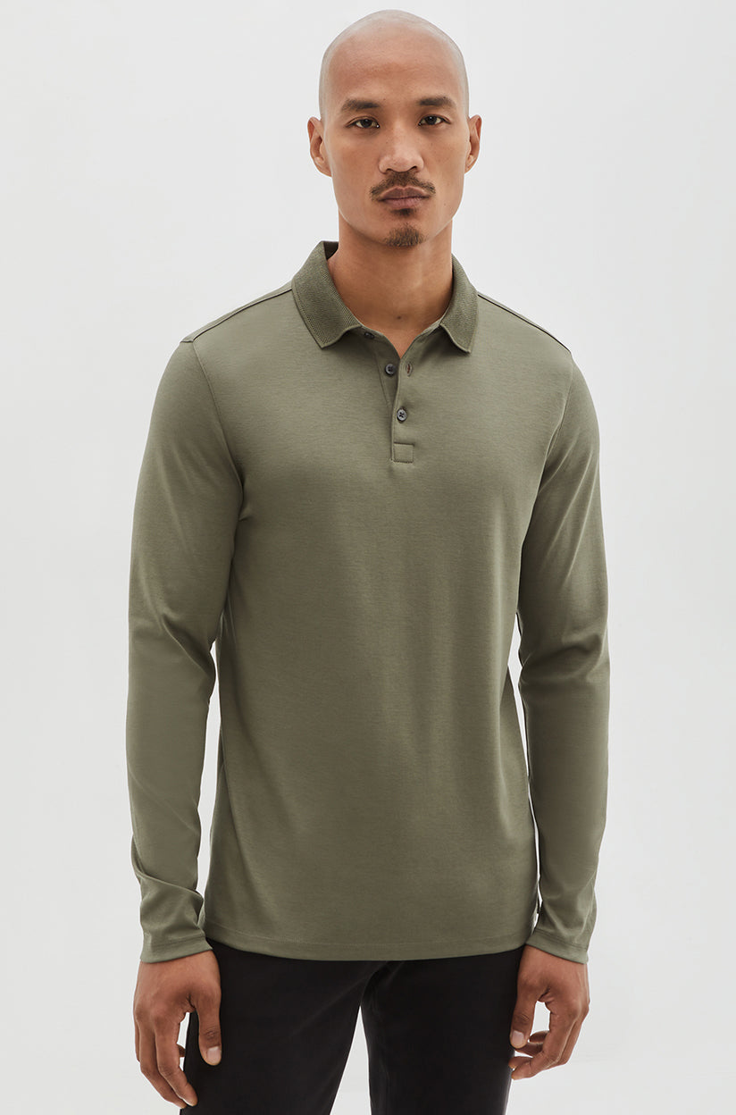 Polo Robert Barakett | GEORGIA RB01384 Olive Sombre | Boutique Vvög