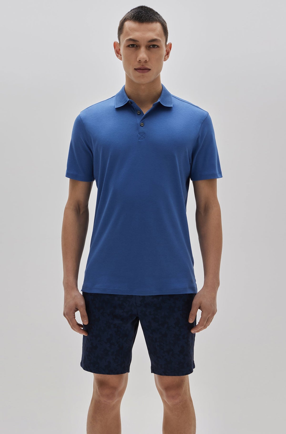 Polo col ouvert pour homme par Robert Barakett | Georgia RB11016 Bleu Bijou | Boutique Vvög, vêtements mode pour homme et femme