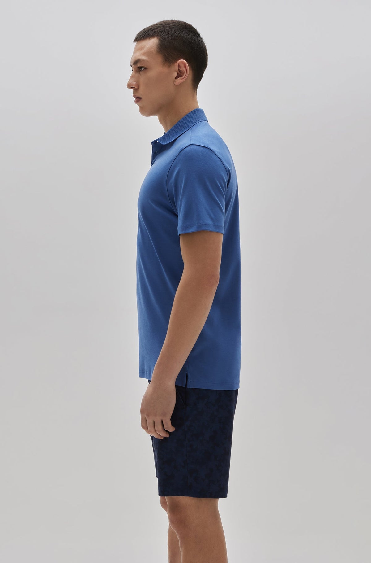 Polo col ouvert pour homme par Robert Barakett | Georgia RB11016 Bleu Bijou | Boutique Vvög, vêtements mode pour homme et femme