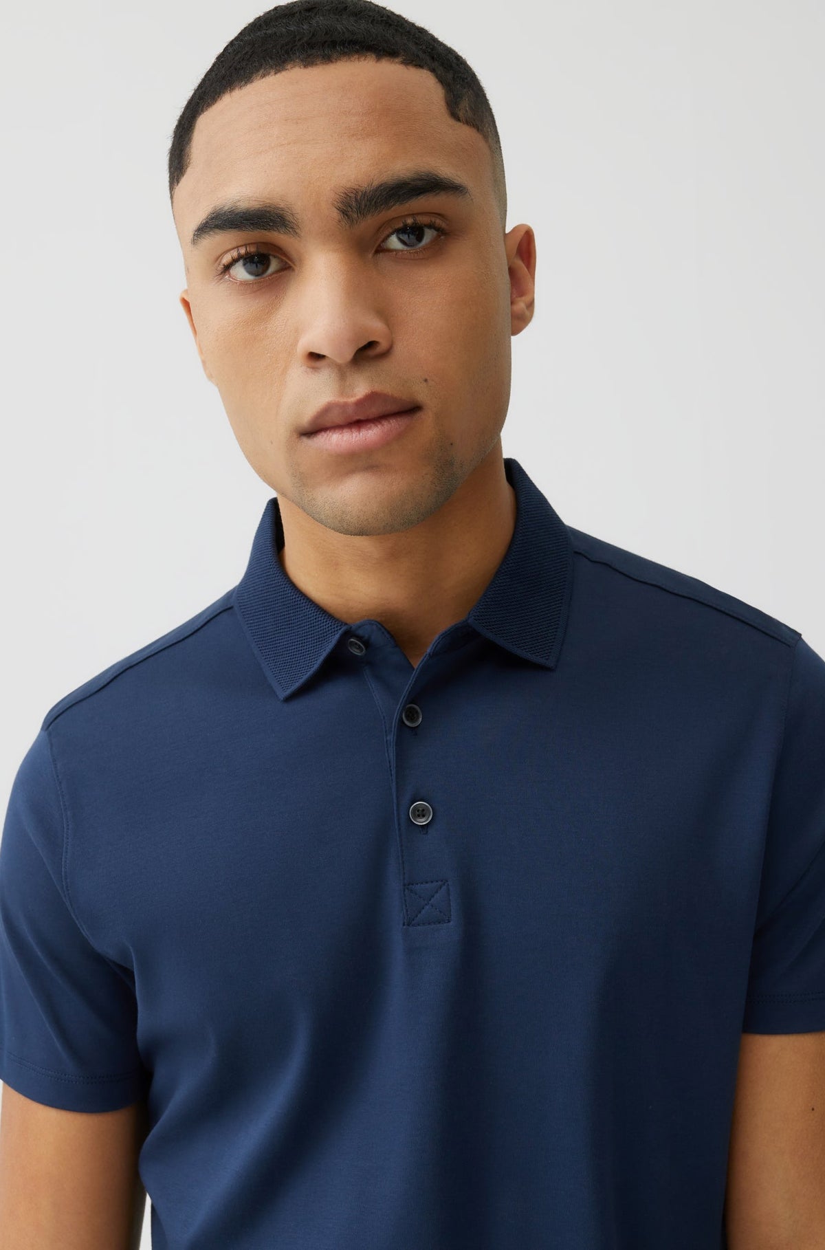 Polo col ouvert pour homme par Robert Barakett | Georgia RB11016 Bleu Nuit | Boutique Vvög, vêtements mode pour homme et femme
