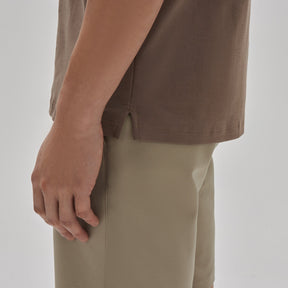 Polo col ouvert pour homme par Robert Barakett | Georgia RB11016 Café | Boutique Vvög, vêtements mode pour homme et femme