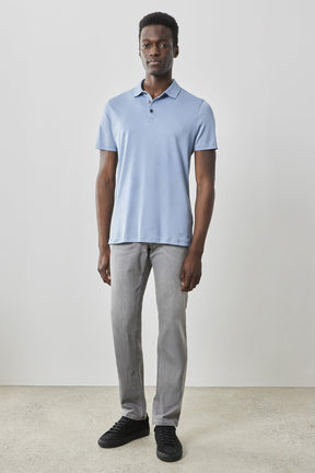 T-shirt à manches courtes pour homme par Robert Barakett | 23336 Georgia Bleu Douve | Machemise.ca, vêtements mode pour hommes
