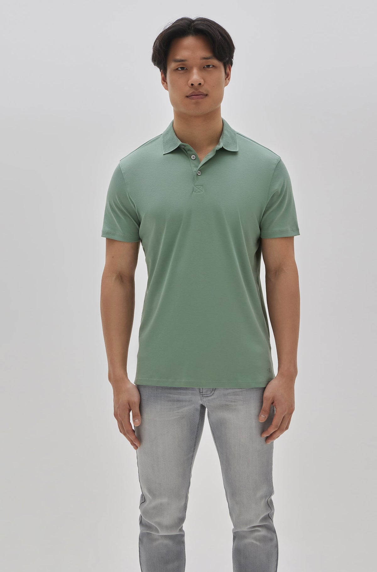 Polo col ouvert pour homme par Robert Barakett | Georgia RB11016 Vert | Boutique Vvög, vêtements mode pour homme et femme
