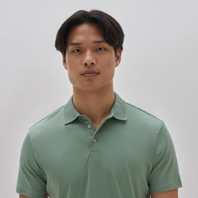 Polo col ouvert pour homme par Robert Barakett | Georgia RB11016 Vert | Boutique Vvög, vêtements mode pour homme et femme