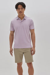Polo col ouvert pour homme par Robert Barakett | Georgia RB11016 Rose Clair | Boutique Vvög, vêtements mode pour homme et femme