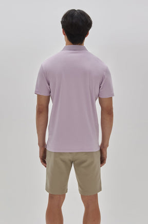 Polo col ouvert pour homme par Robert Barakett | Georgia RB11016 Rose Clair | Boutique Vvög, vêtements mode pour homme et femme