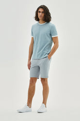 Chandail manches courtes pour homme par Robert Barakett | Whitner RB21084 Thé Doux | Machemise.ca, vêtements mode pour hommes
