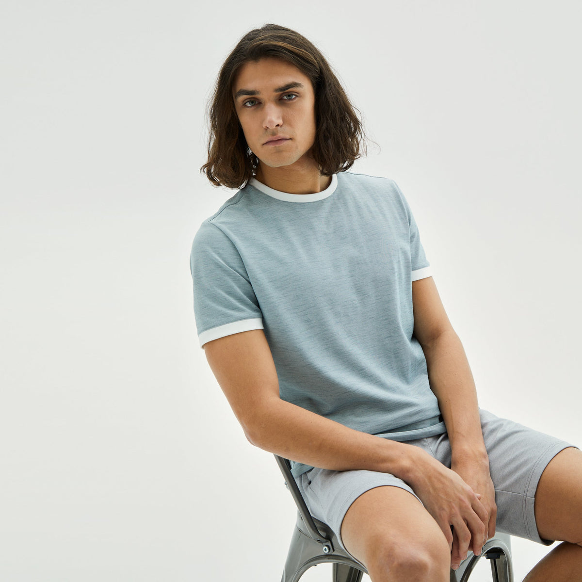 Chandail manches courtes pour homme par Robert Barakett | Whitner RB21084 Thé Doux | Machemise.ca, vêtements mode pour hommes