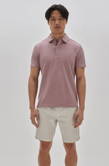 Polo à manches courtes pour homme par Robert Barakett | RB21117 Creston Corail | Machemise.ca, vêtements mode pour hommes