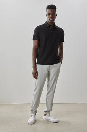Polo à manches courtes pour homme par Robert Barakett | RB31040 Hickman Noir | Machemise.ca, vêtements mode pour hommes
