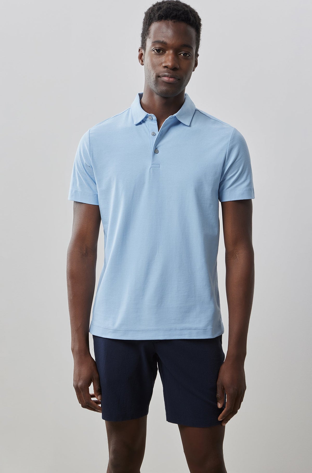 Polo à manches courtes pour homme par Robert Barakett | RB31040 Hickman Cloche Bleue | Machemise.ca, vêtements mode pour hommes