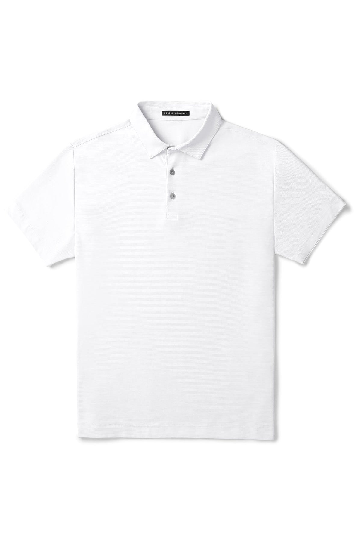 Polo à manches courtes pour homme par Robert Barakett | RB31040 Hickman Blanc | Machemise.ca, vêtements mode pour hommes