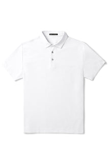 Polo à manches courtes pour homme par Robert Barakett | RB31040 Hickman Blanc | Machemise.ca, vêtements mode pour hommes