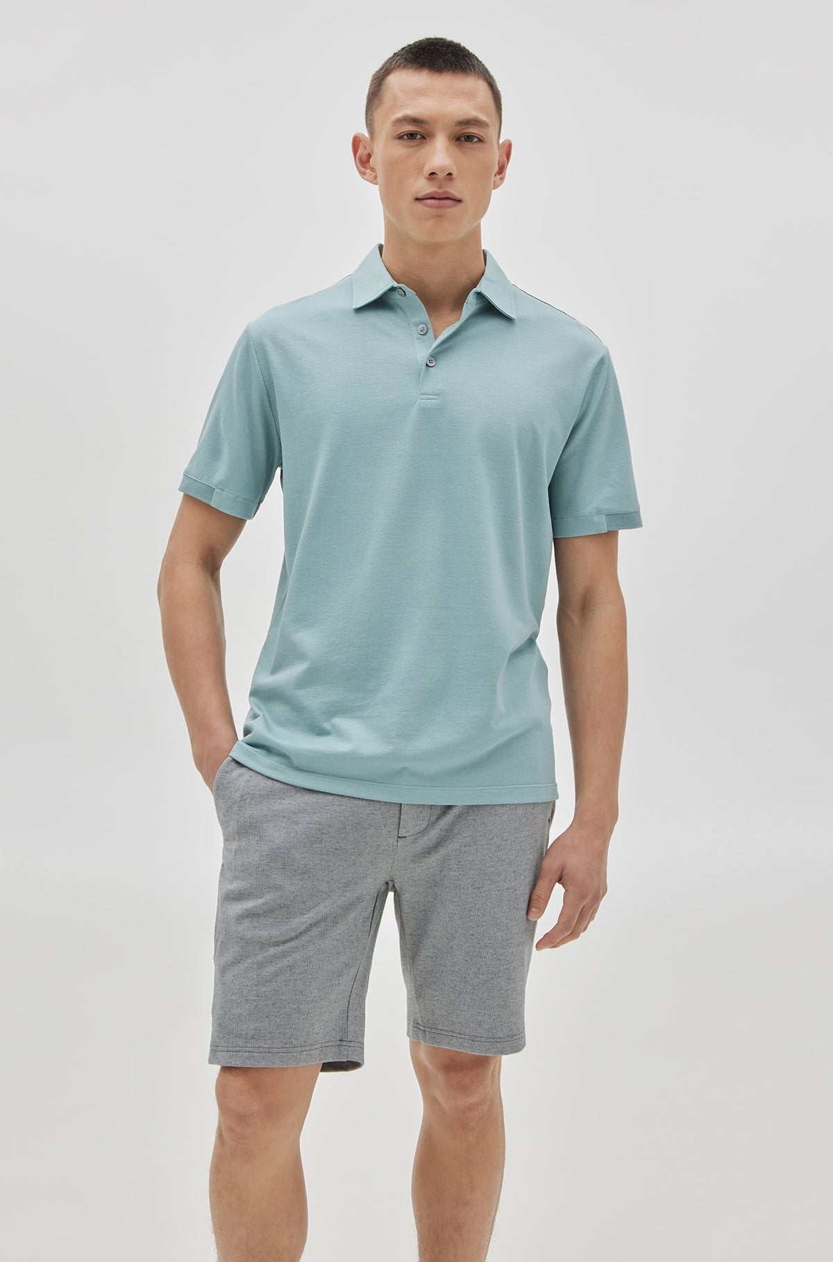 Polo pour homme par Robert Barakett | RB31088 Bleu Sarcelle | Boutique Vvög, vêtements mode pour homme et femme