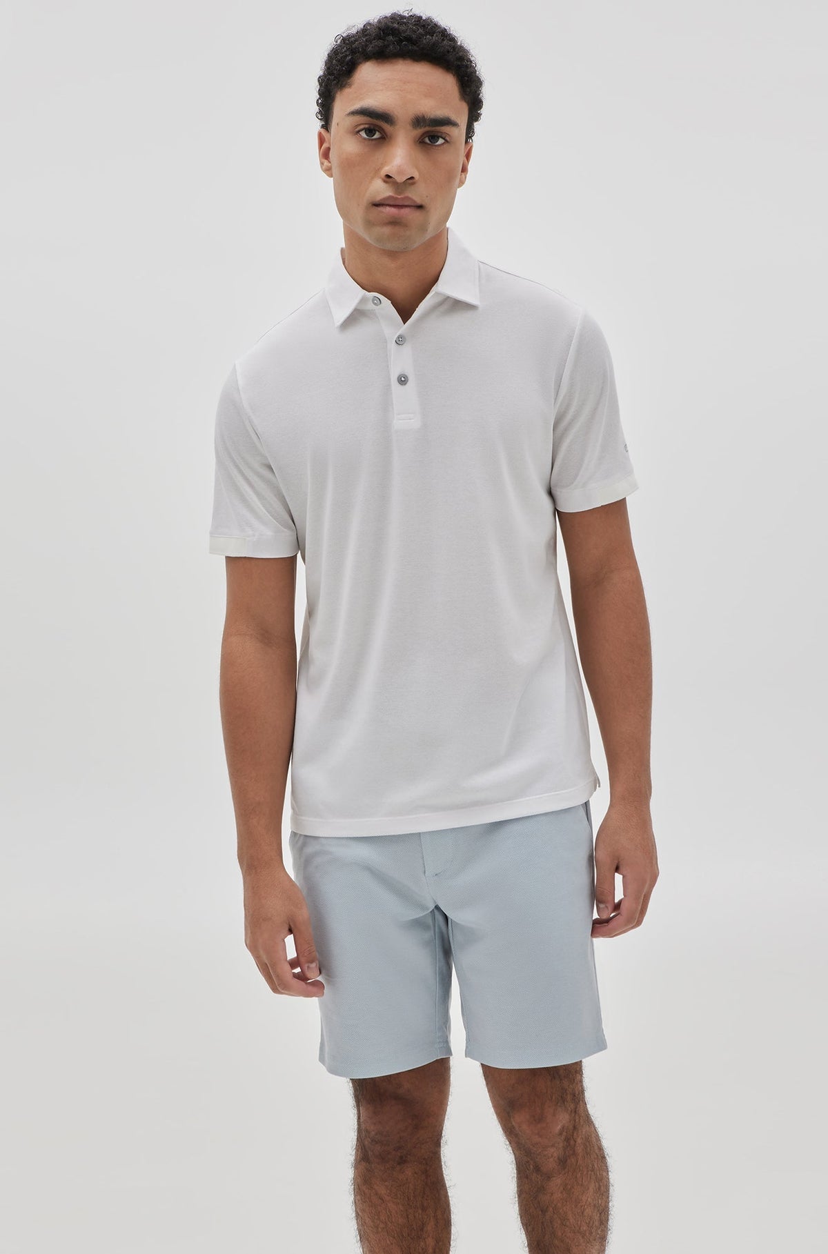 Polo pour homme par Robert Barakett | RB31088 Blanc | Boutique Vvög, vêtements mode pour homme et femme