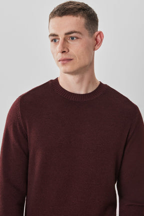 Chandail M.L. col rond pour homme par Robert Barakett | RB32345 Bertona Bordeaux | Machemise.ca, vêtements mode pour hommes