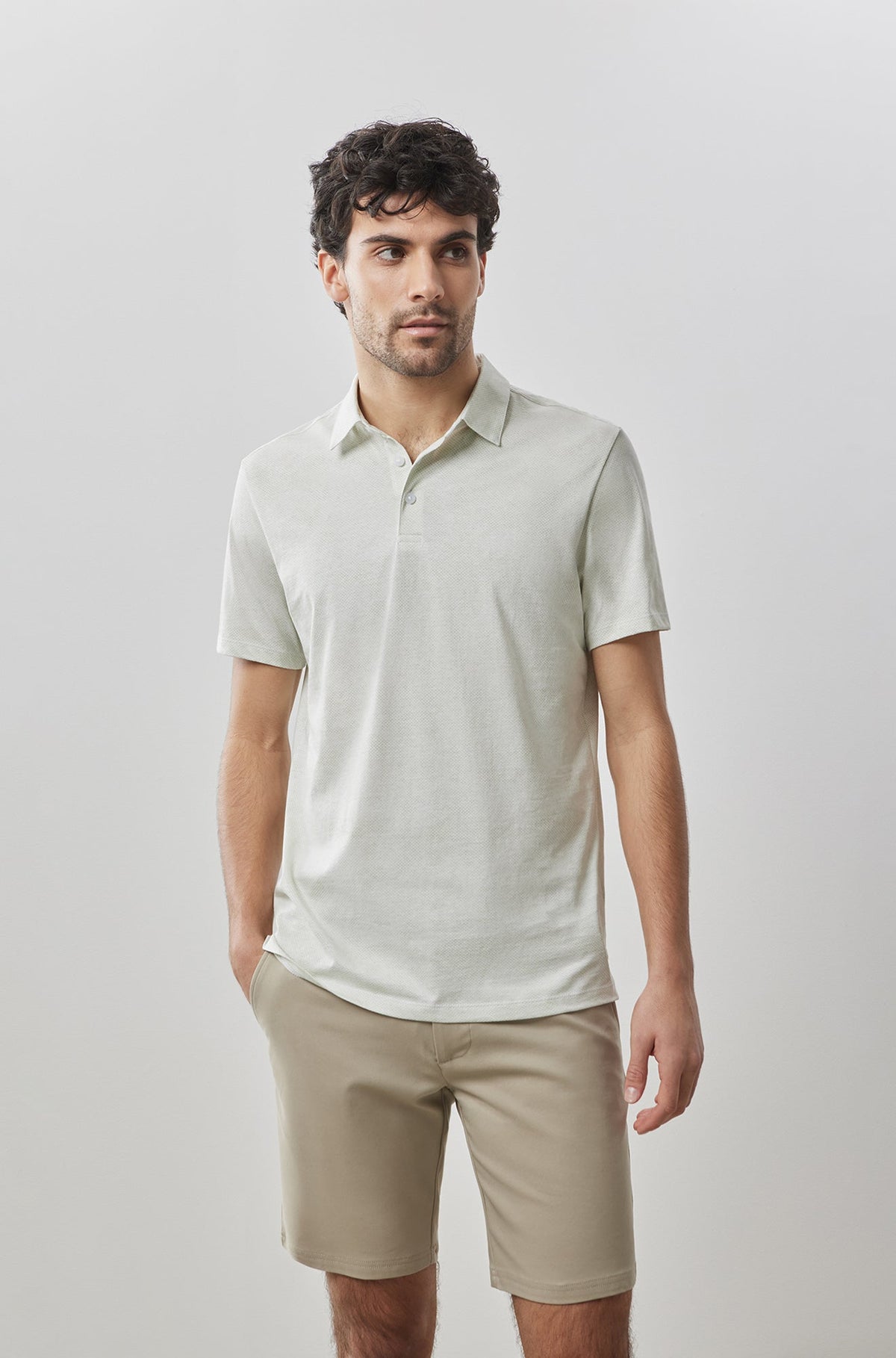 Polo à manches courtes pour homme par Robert Barakett | RB41049 Brace Vert Menthe | Machemise.ca, vêtements mode pour hommes