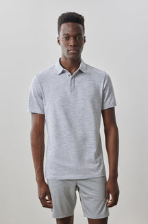 Polo à manches courtes pour homme par Robert Barakett | RB41114 Payne Gris | Machemise.ca, vêtements mode pour hommes