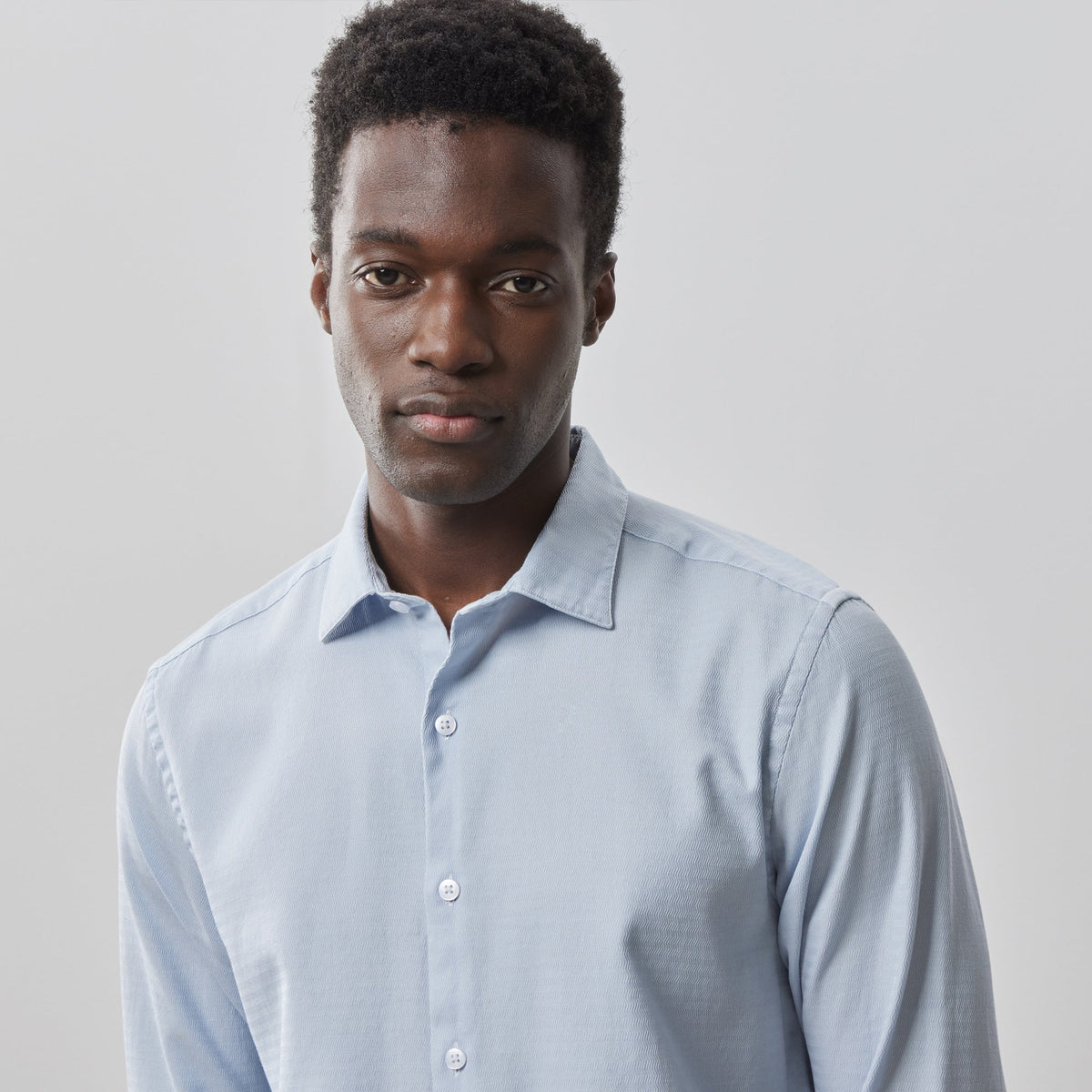 Chemise tissée à manches longues pour homme par Robert Barakett | RB41152 Colter Bleu Clair | Machemise.ca, vêtements mode pour hommes