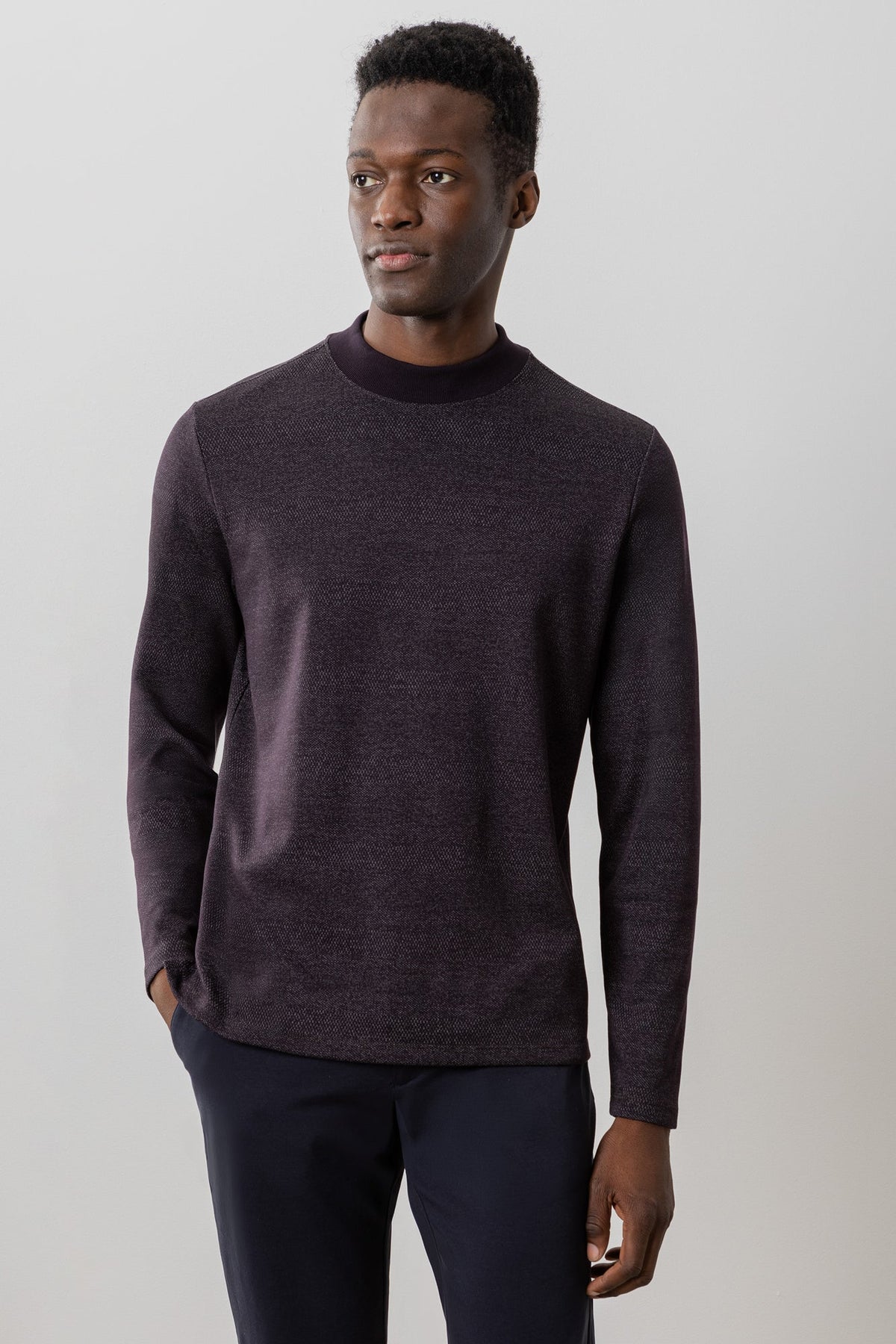Chandail manches longues col roulé pour homme par Robert Barakett | Walcove RB41438 Port | Boutique Vvög, vêtements mode pour homme et femme