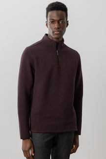 Chandail avec demi-zip pour homme par Robert Barakett | RB41464 Inman Rouge | Machemise.ca, vêtements mode pour hommes