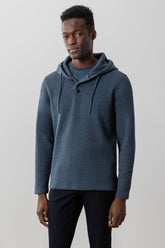 Chandail manches longues avec capuchon pour homme par Robert Barakett | Grenfell RB41482 Sarcelle Foncé | Boutique Vvög, vêtements mode pour homme et femme
